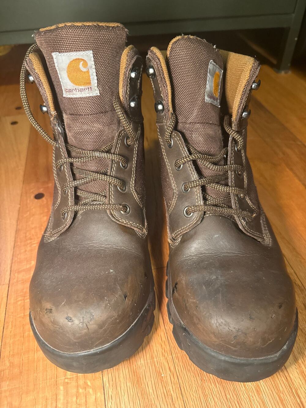 Carhartt CMF6284 Work Boots Men’s 9.5M Composite Toe EH Brown Leather